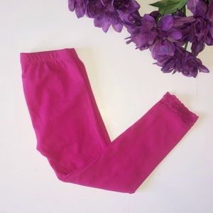 EST. 1989 PLACE SMALL LACE ANKLE PINK LEGGINGS